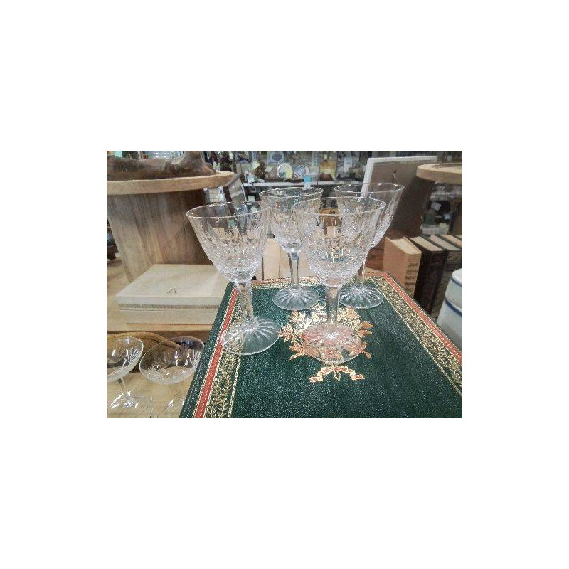 LOT 4 VERRES A LIQUEUR CRISTALLERIE DE LORRAINE