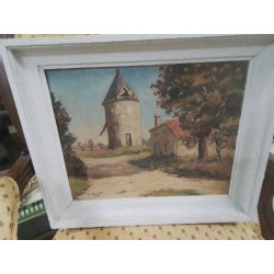 TABLEAU PEINTURE FERME...