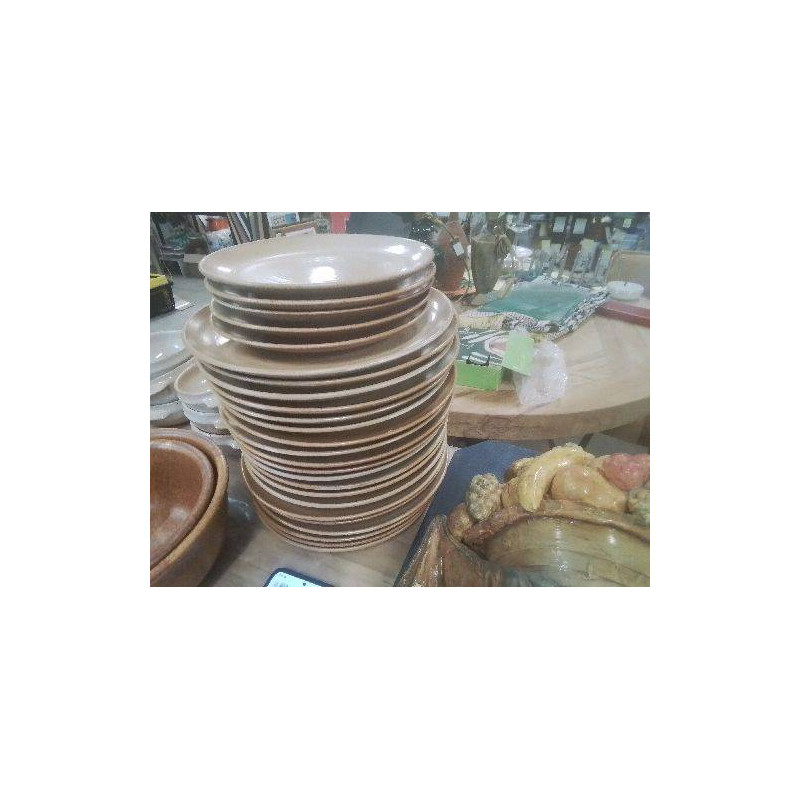 SERVICE GRES VILLAGE ASSIETTES PLATES ET DESSERTS