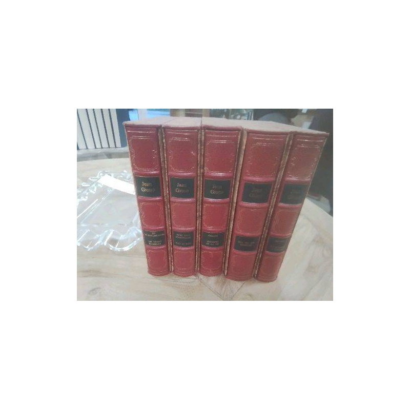 LIVRES JEAN GIONO 5 VOLUMES RELIÉS 