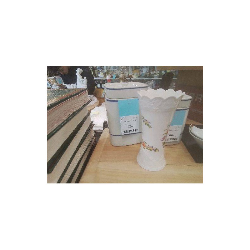 VASE HAUT MM FINE BONE CHINA AYNSLEY PAPILLONS
