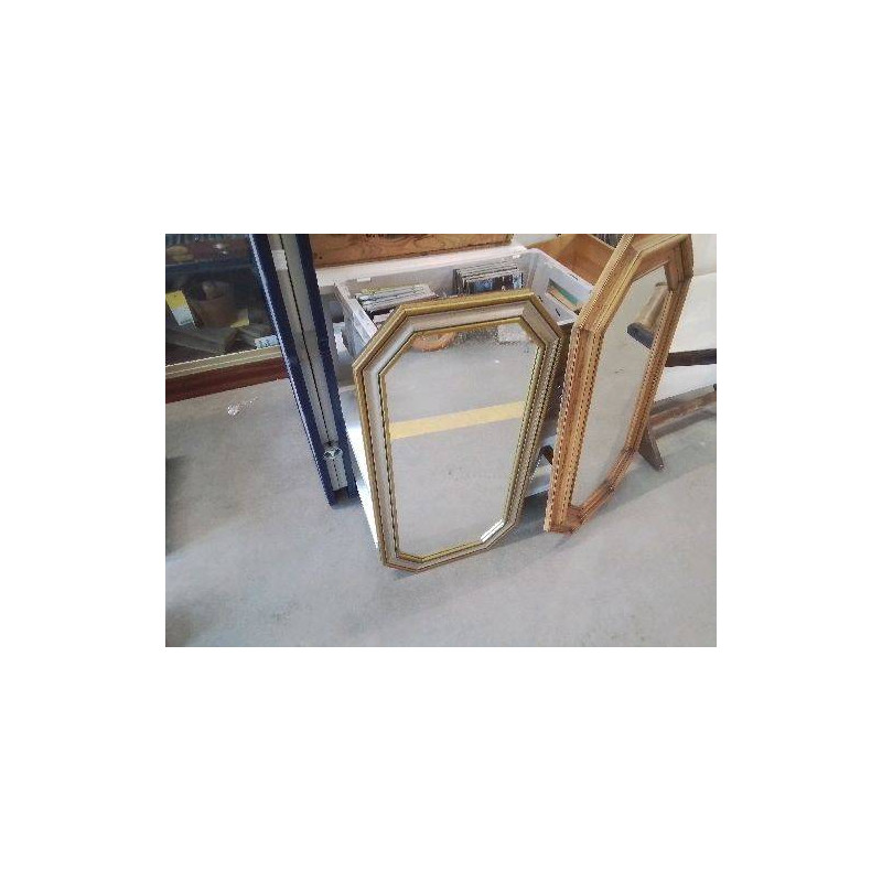 MIROIR GRIS DORÉ 