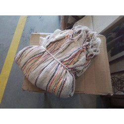 HAMAC TISSU BLANC COLORÉ 