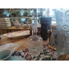 ANCIENNE CARAFE CRISTAL GRAVÉ MUGUET