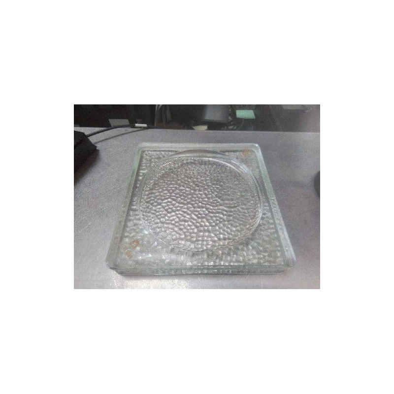 ANCIEN RAMASSE MONNAIE PAVE VINTAGE VERRE CARRÉ BROSSETTE