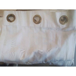 PAIRE RIDEAUX  RAYES  BEIGE...