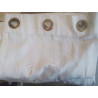 PAIRE RIDEAUX  RAYES  BEIGE 100 X 280 CM