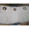 PAIRE DE RIDEAUX RAYE BEIGE ECRU 200X220 CM
