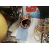CENDRIER GRENOUILLE VINTAGE MARRON 