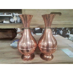 PAIRE VASES CUIVRE