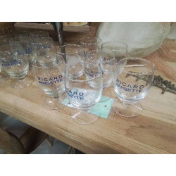 LOT 7 VERRES RICARD ANISETTE
