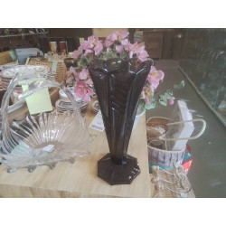 VASE ART DECO FUME