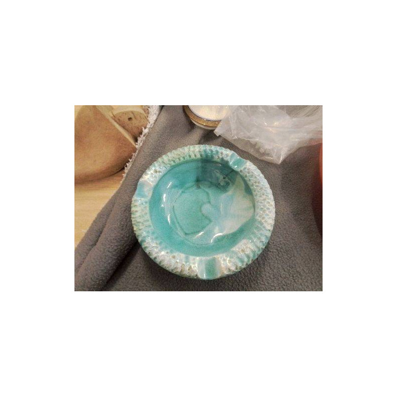VIDE POCHE TURQUOISE POTERIE EMAILLEE