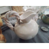 PICHET POTERIE EMAILLEE GRIS ANSE TORSADEE