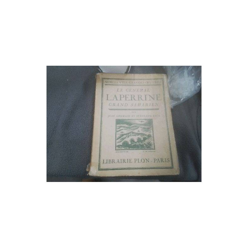 LIVRE ANCIEN GENERAL LAPERRINE