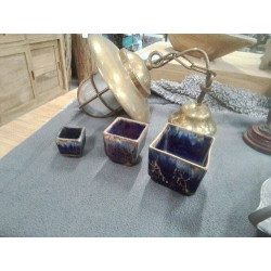 ENSEMBLE DE 3 FAIENCE DE...