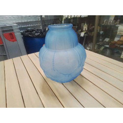 VASE ART DÉCO BLEU