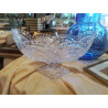 GRANDE COUPE CRISTAL BOHEME OVALE SUR PIED