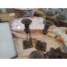 DUO BOUGEOIRS VINTAGE LAITON LUCITE