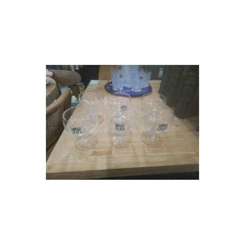 LOT 6 VERRES A PIED PUBLICITAIRES HORSE ALE