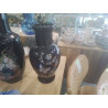 VASE NOIR GM CERAMIQUE PAPILLONS