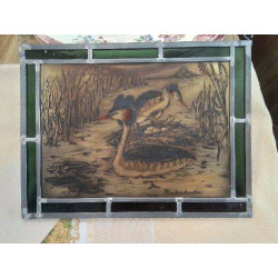 VITRAIL OISEAUX 