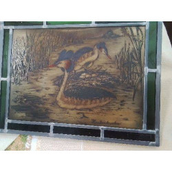 VITRAIL OISEAUX 