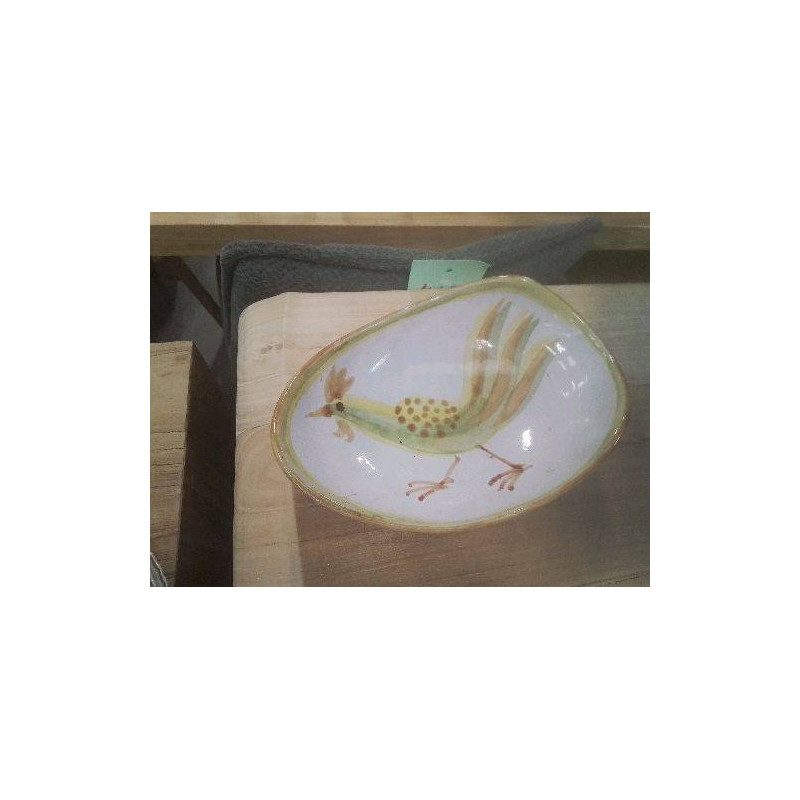VIDE POCHE FAIENCE DE VALLAURIS COQ EN L ETAT 