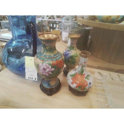 VASE CLOISONNÉ MM AVEC SOCLE