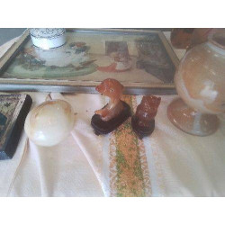 LOT 2 MINIATURES HIBOU...