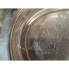 PLAT DE SERVICE OVALE METAL PYREX MADE IN USA