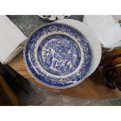 PLAT DÉCOR PAYSAGE BLEU ANC