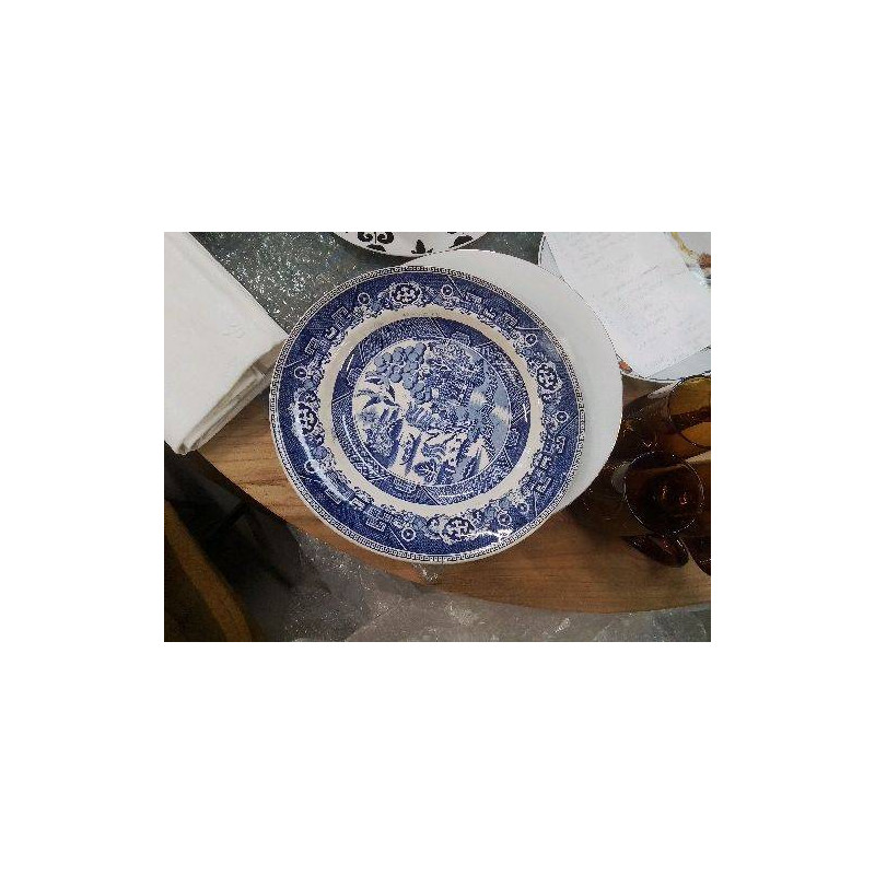 PLAT DÉCOR PAYSAGE BLEU ANC