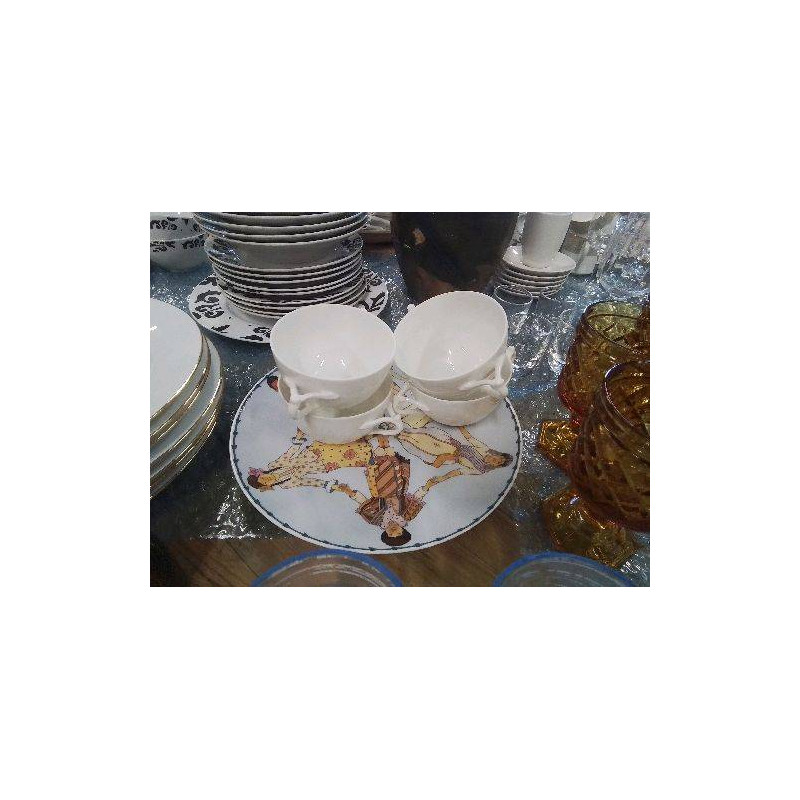 LOT 4 TASSES BLC 2 ANSES BERNARDAUD 