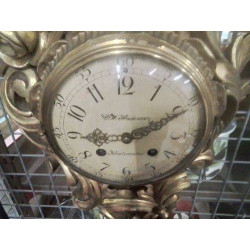 PENDULE MURALE SUEDOISE VINTAGE EN L ETAT CLE A1
