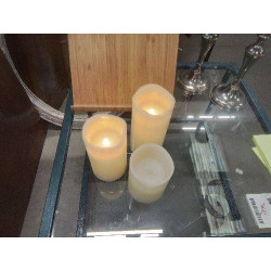 LOT 3 BOUGIES ARTIFICIELLES...