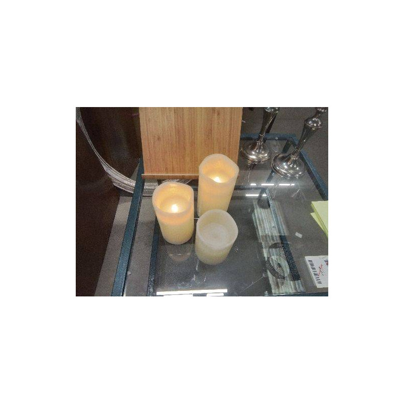 LOT 3 BOUGIES ARTIFICIELLES LED