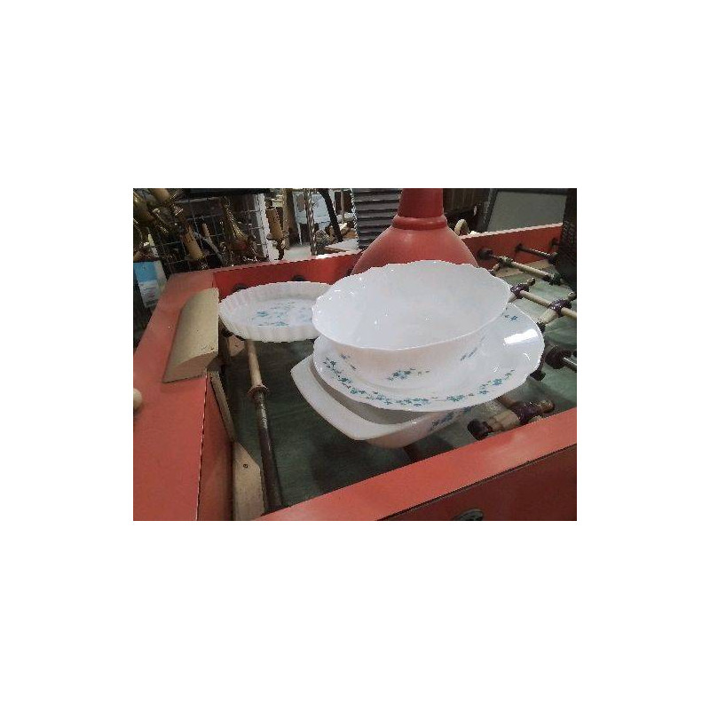 PLAT SERVICE ARCOPAL FLEURI BLEU