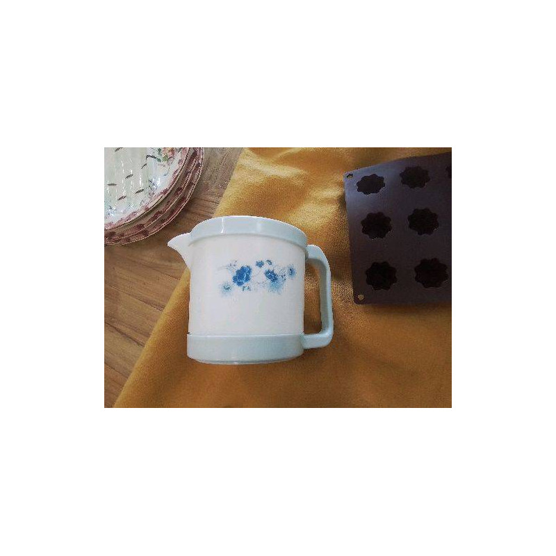 PETIT PICHET RAFRAICHISSEUR VINTAGE BLC FLEURS BLEUES