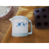 PETIT PICHET RAFRAICHISSEUR VINTAGE BLC FLEURS BLEUES