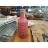 BOUTEILLE CÉRAMIQUE ÉMAILLÉE ROSE