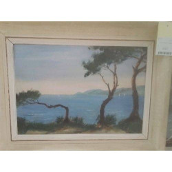TABLEAU PINS MER SUR ISOREL P HUET