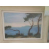 TABLEAU PINS MER SUR ISOREL P HUET