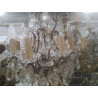 LUSTRE BONZE CRISTAL PAMPILLES POINTE