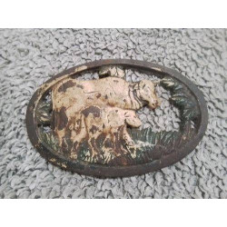 DESSOUS DE PLAT FONTE VACHE