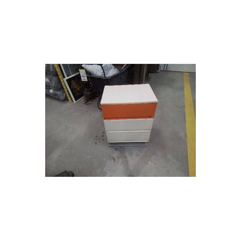 CAISSON BUREAU 3T BLC ORANGE VINTAGE ALLIBERT