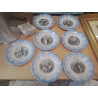 SERVICE 9 ASSIETTES A DESSERT CREIL PLAISIRS DU MENAGE