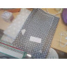 LOT 6 COUPONS TISSUS A POS GRIS