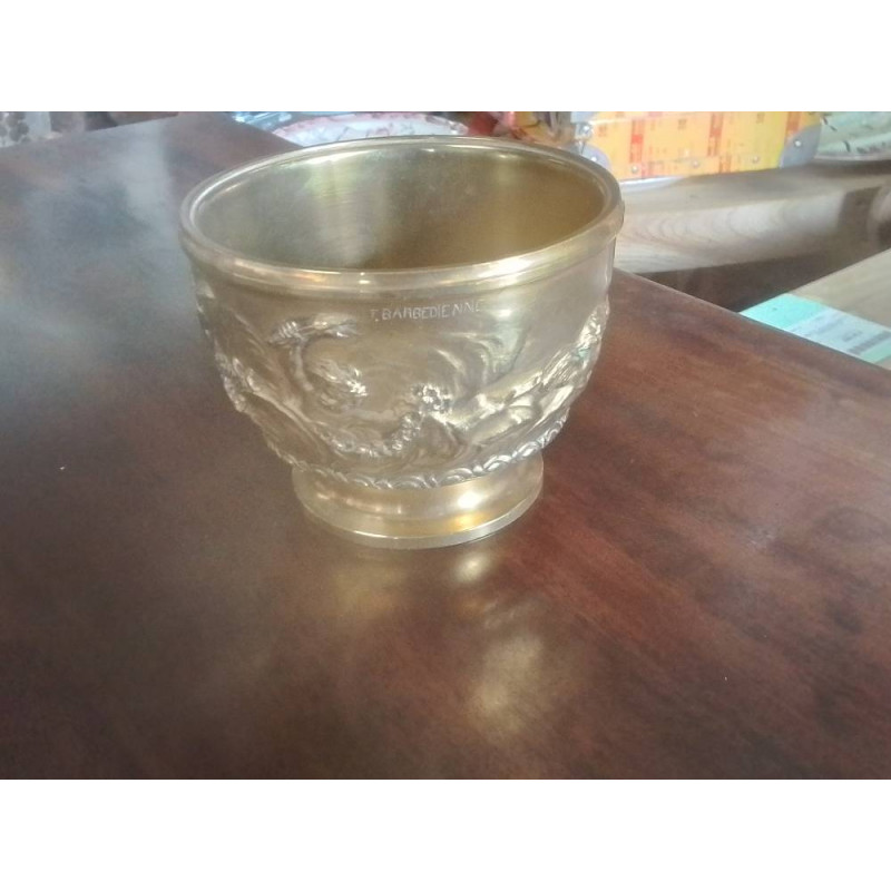 COUPE BRONZE DECOR ANGELOTS  BARBEDIENNE