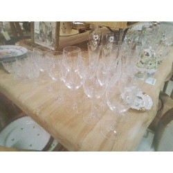LOT 9 VERRES TORSADÉS EPI